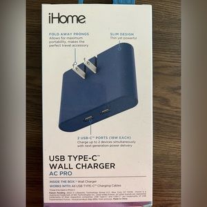 iHome USB Type-C Wall Power Charger